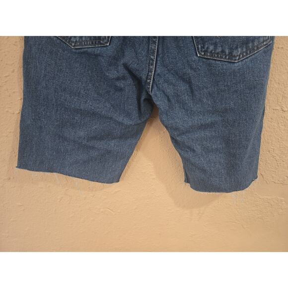 Vintage Wrangler Jean Denim Cutoff Shorts Size 32 - 100% Cotton - Picture 7 of 8
